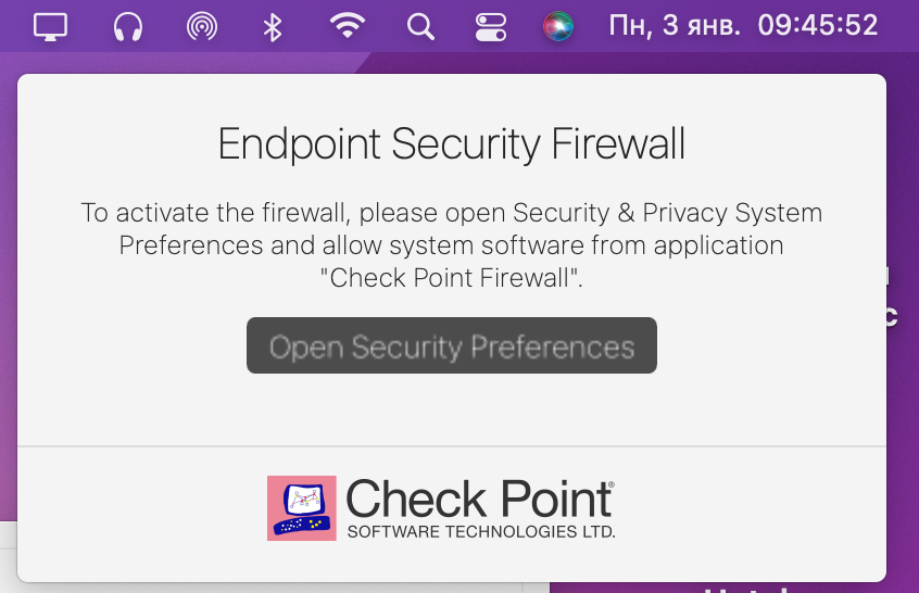 checkpoint firewall uninstall mac os