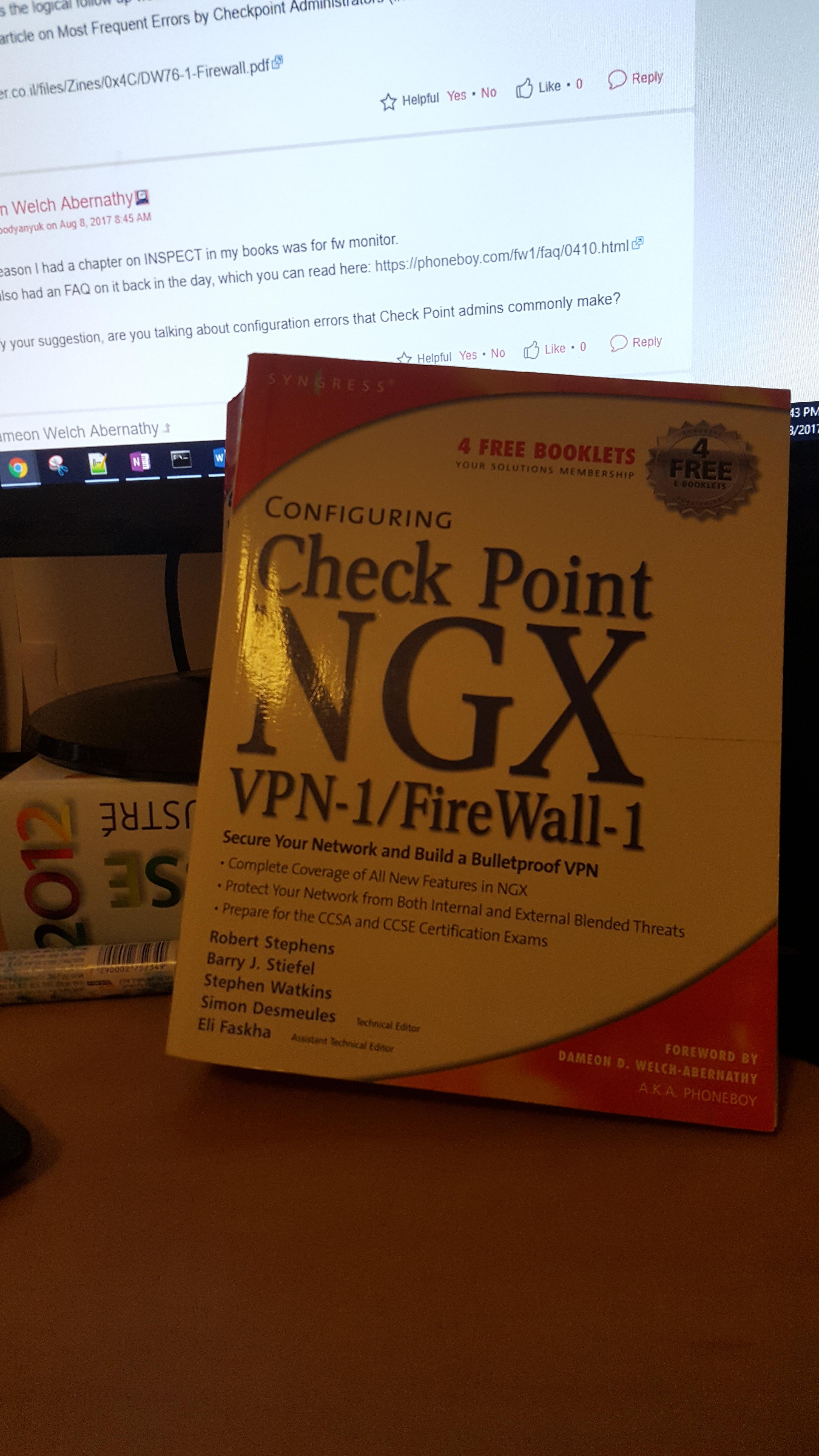 Check Point NGX book
