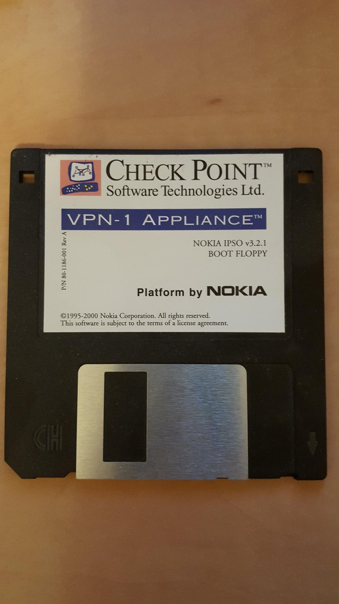 Nokia IPSO v3 boot floppy 