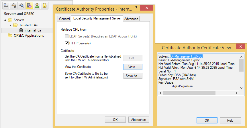 check point certificate VPN