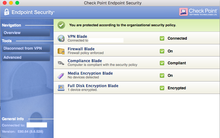 Check Point Mobile VPN E75.20 mac