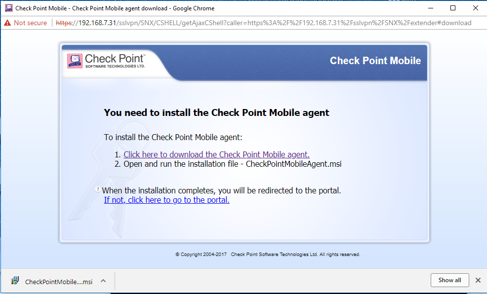 Check Point Mobile VPN E75.20 mac