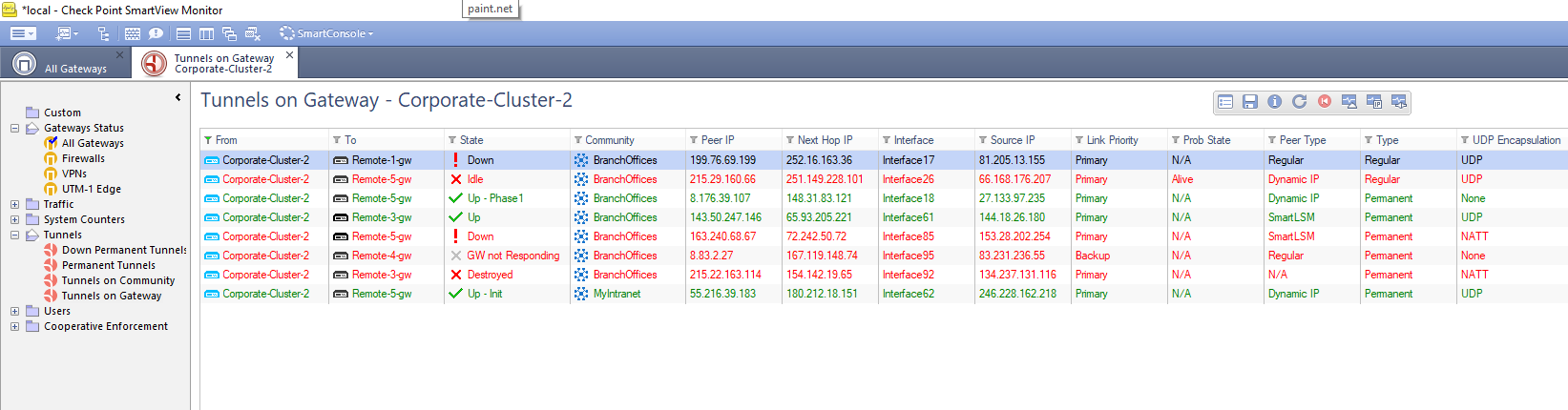 Solved R80 And R80 10 Smartview Monitor Vpn List Check Point Checkmates