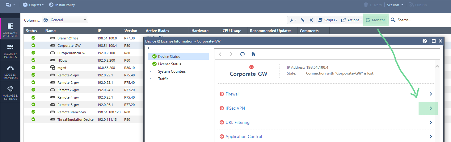 Solved R80 And R80 10 Smartview Monitor Vpn List Check Point Checkmates