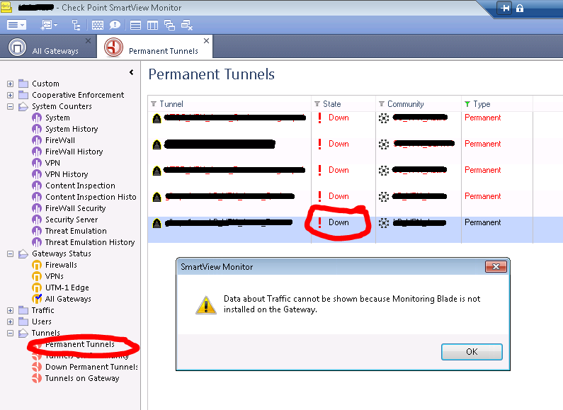 checkpoint vpn client no network detected