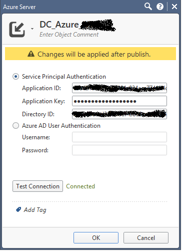 Azure Datacenter connected