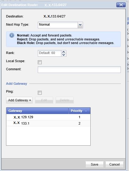 IPv4 Static Route