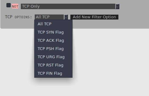 TCP Flag Selection