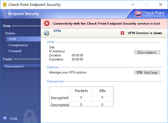 check point endpoint vpn client