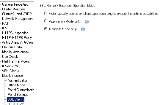 checkpoint ssl network extender download