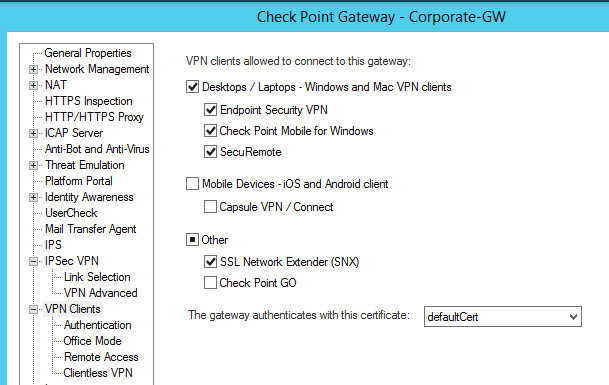 checkpoint ssl extender