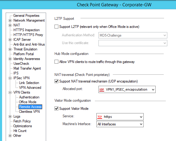 check point vpn client logs