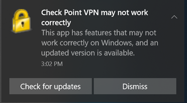 check point star community vpn not working