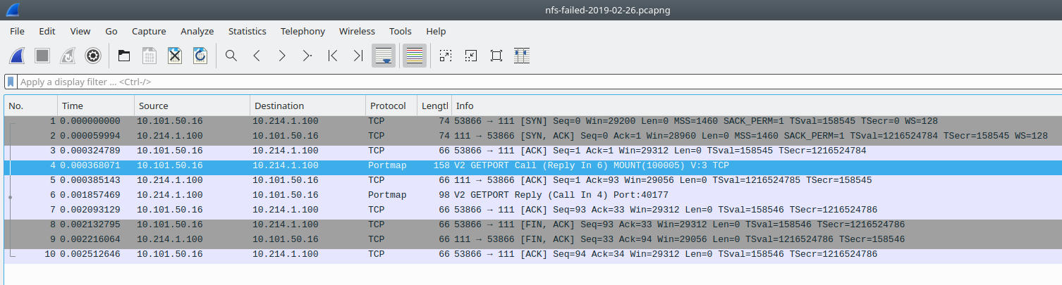 Packet 6 tells the high port, but that will be dropped