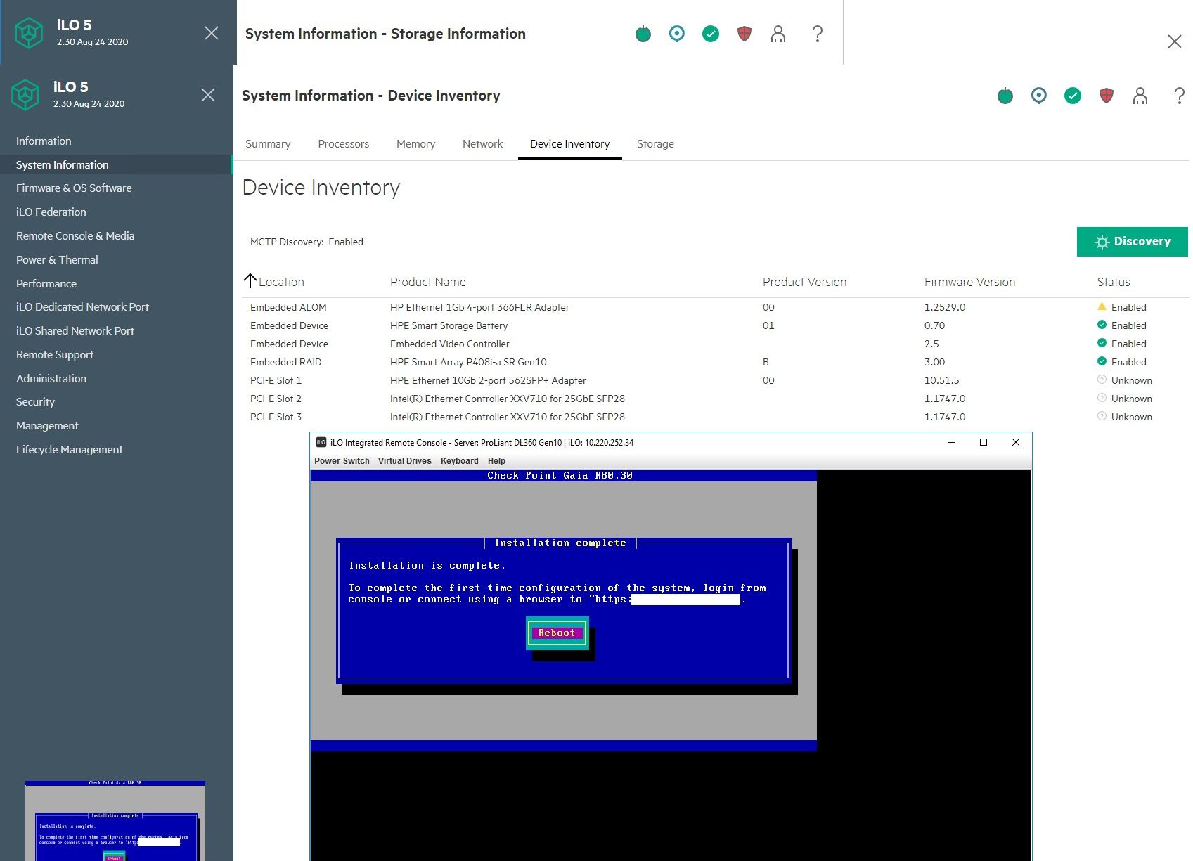 RAID issue on HP ProLiant DL360 G10 - Check Point CheckMates