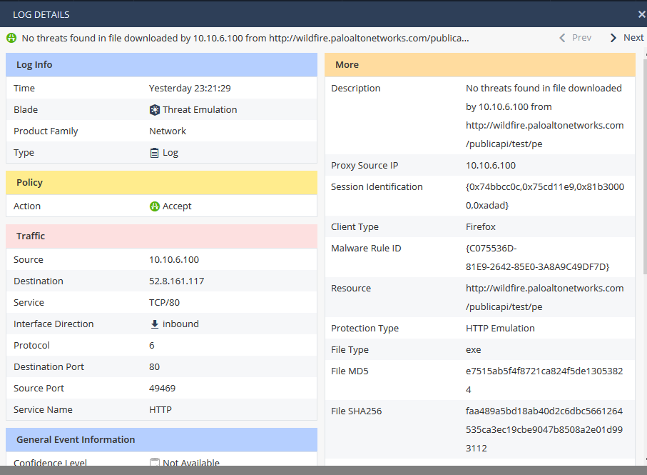 Any Idea For Palo Alto Sample Malware File Not Det Check Point Checkmates