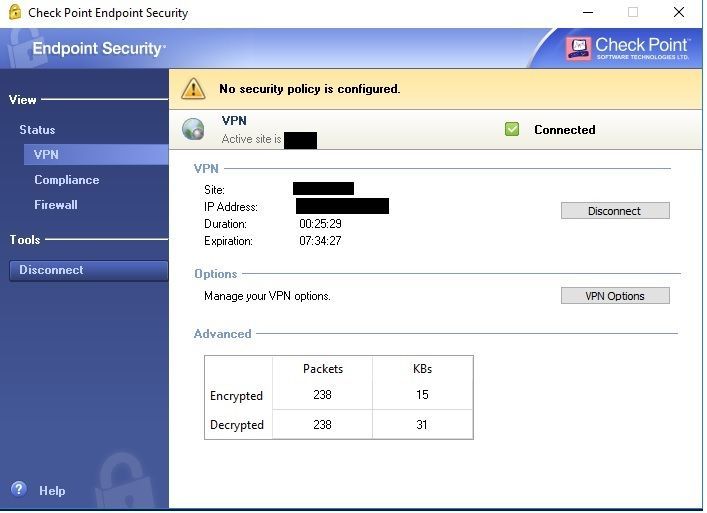 ssl vpn configuration on checkpoint firewall