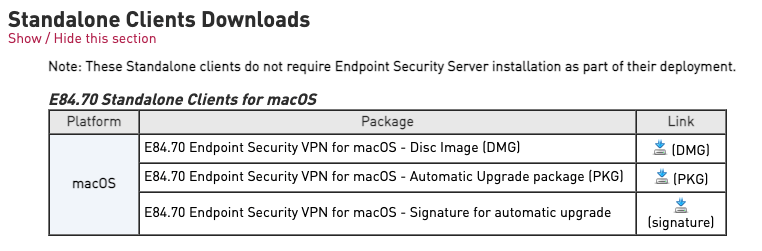 Как установить checkpoint mac os