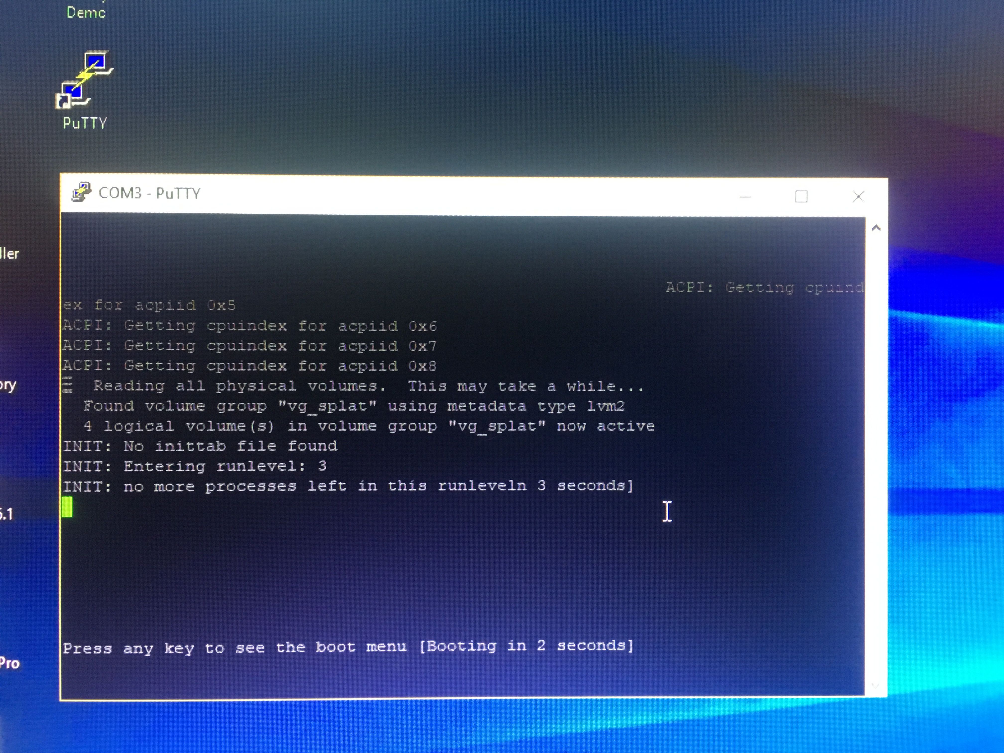 Solved: Can't boot, no inittab file found, enter runlevel - Check Point ...