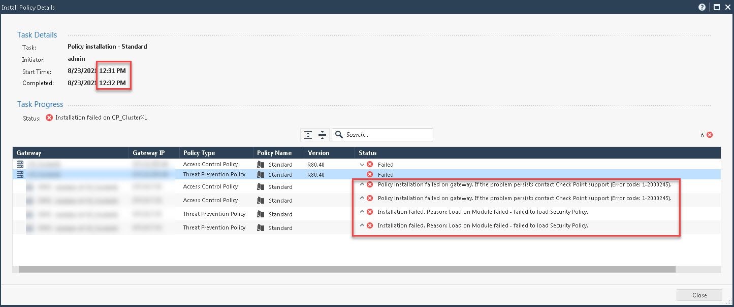 policy-installation-failed-on-gateway-error-code-check-point