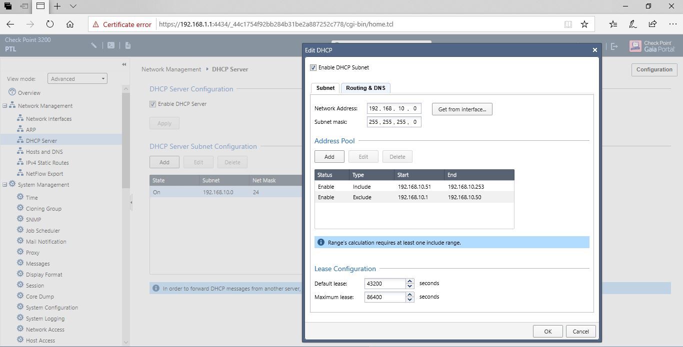 DHCP on Check Point 3200 Page 2 Check Point CheckMates