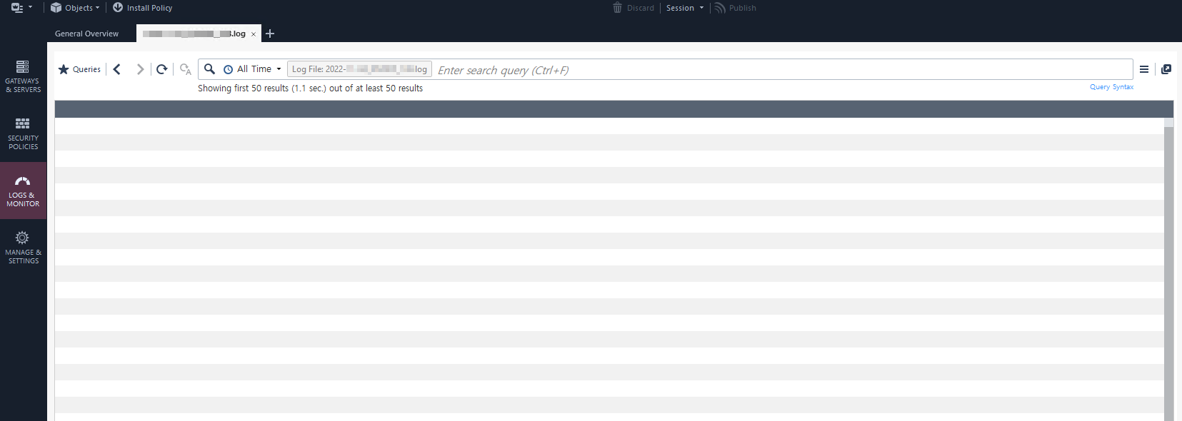Unable to view logs in Smart Console for Version R... - Check Point ...