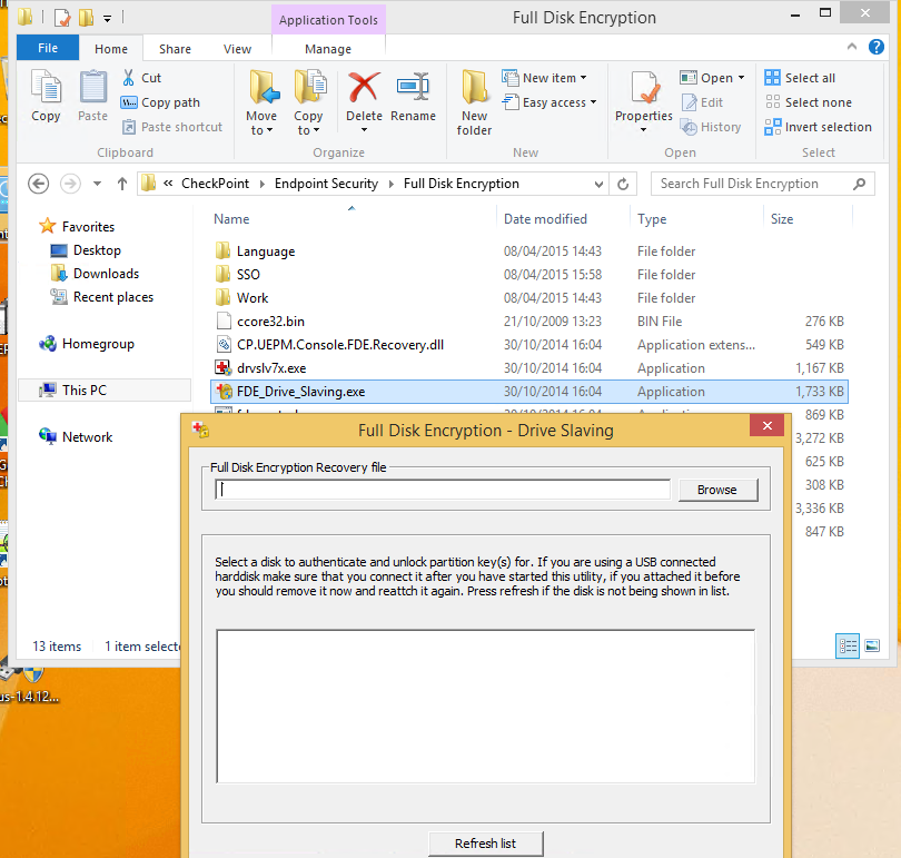 How to recover the data on the encrypted Hard Disk... - Check Point ...