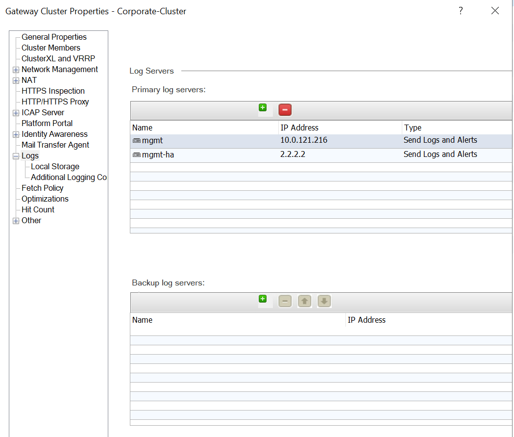 Solved: Logs sent from SecureGateway when mgmt HA is confi... - Check ...