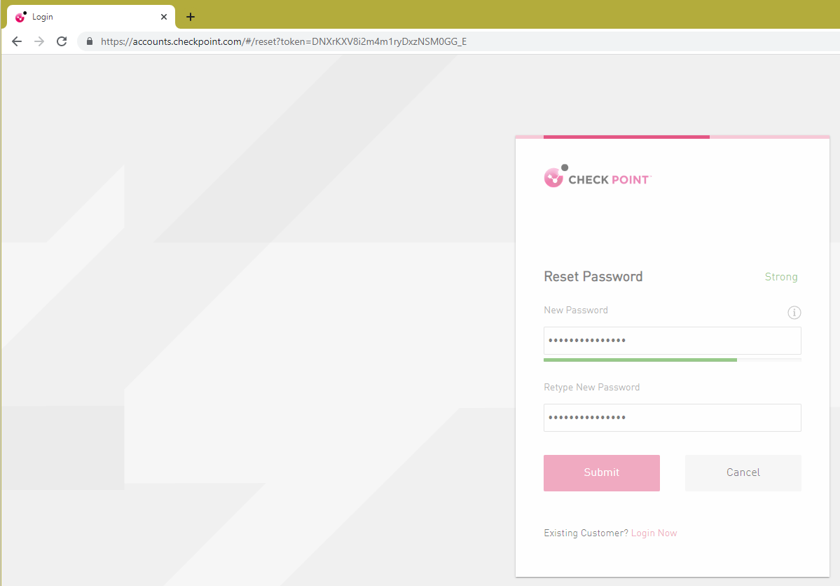Solved Can't Reset Expired Password at User Center Check Point