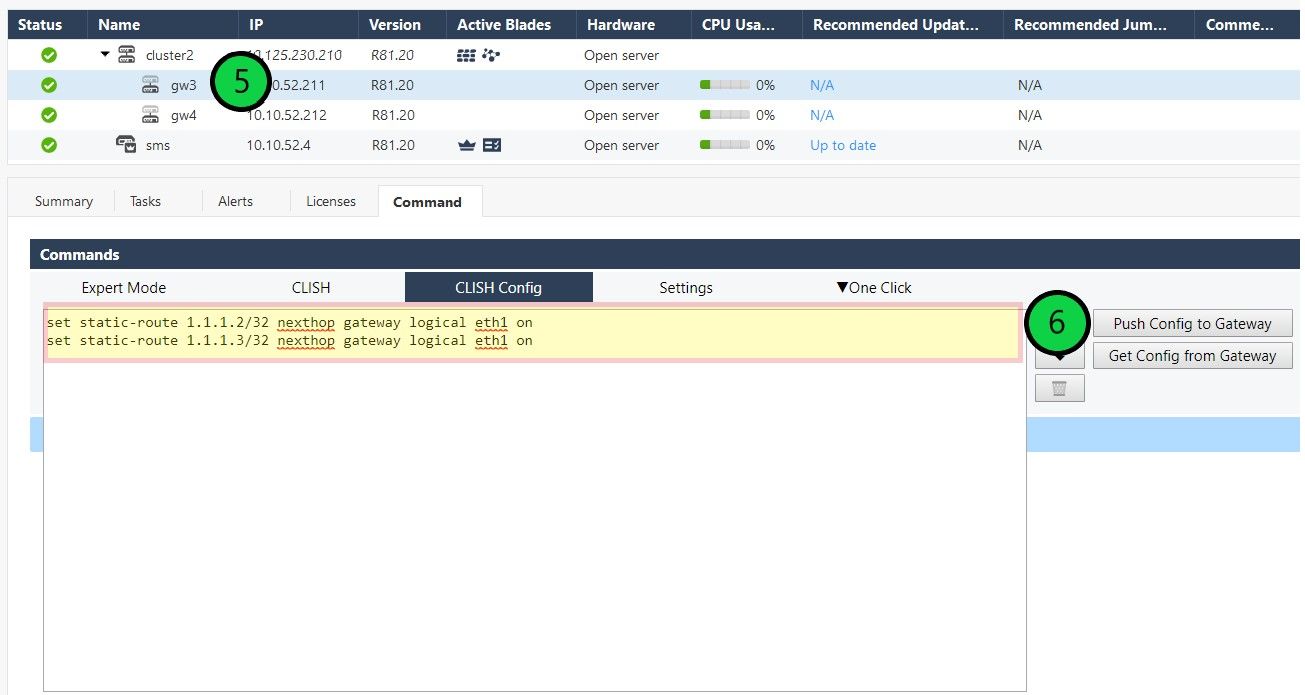 Get and Push GAIA CLISH Configs SmartConsole Ext... - Check Point ...