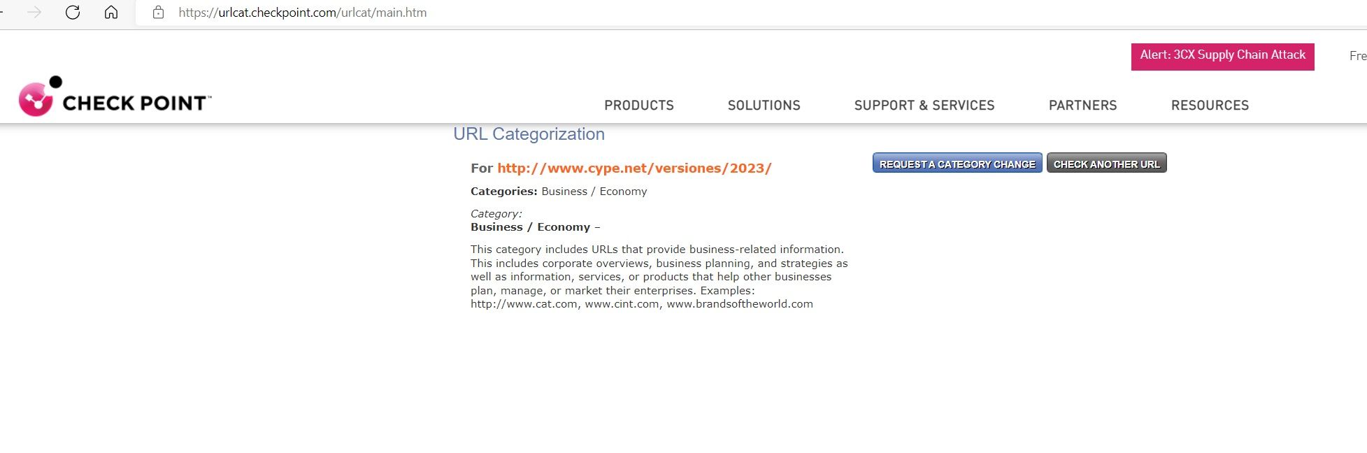 Wrong category for a URL in URL filtering blade R8... - Check Point ...