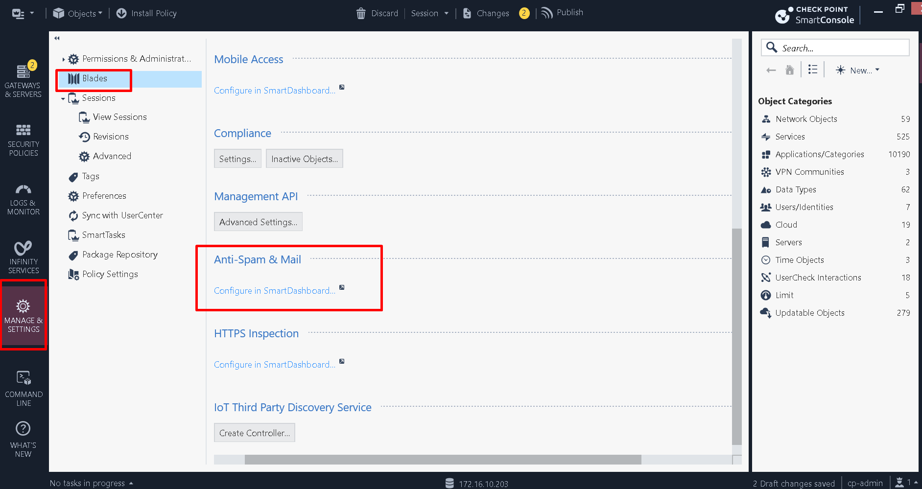 Disable Firewall Antispam module - Check Point CheckMates