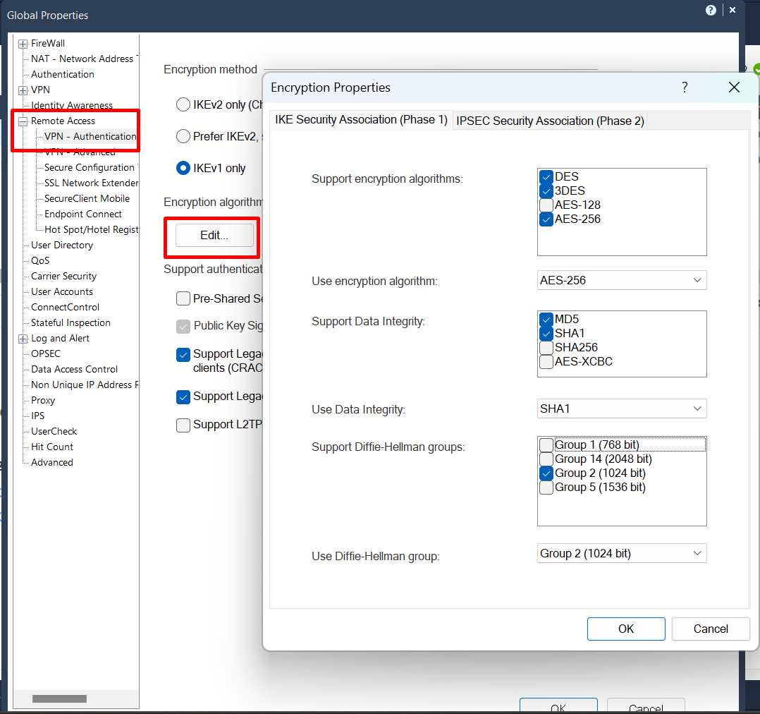 Disable Weak Ciphers On Remote Access Clients? - Check Point CheckMates