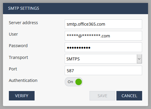 Introducir 53+ imagen smtp office 365 587