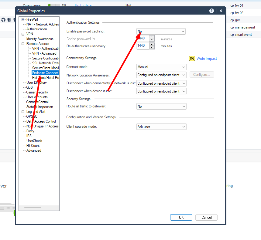 Changing the password - the old and the new one wo... - Check Point ...