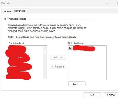 Advanced tab - monitoring Verizon gateway