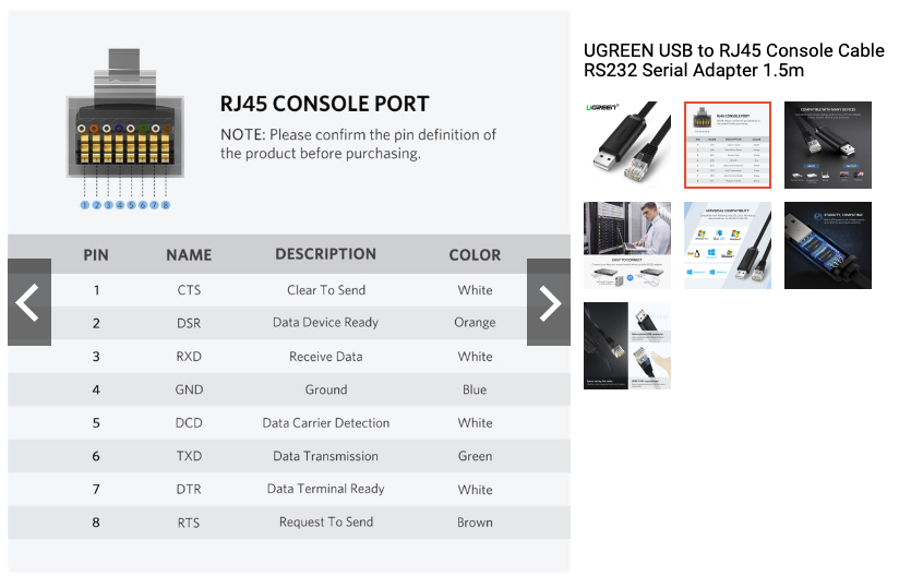 Desear Sip Enlace Rj45 To Usb Console Cable Pinout Ci vrogue.co
