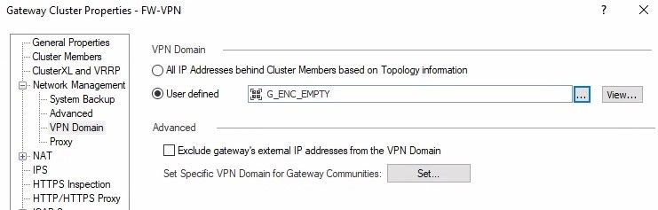 Solved: route based VPN requires VPN domain - Check Point CheckMates