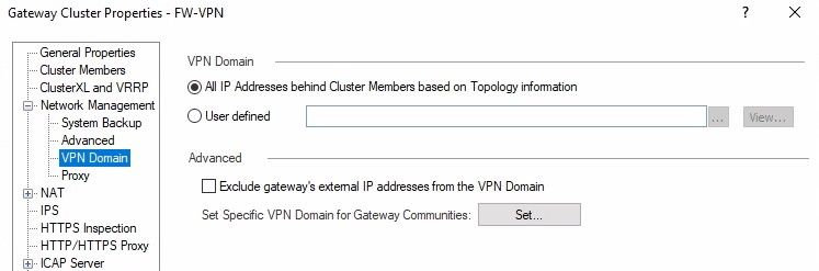 Solved: route based VPN requires VPN domain - Check Point CheckMates