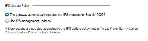 IPS Management Update requires manual update - Check Point CheckMates
