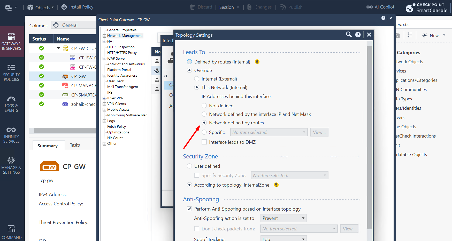 Solved: Checkpoint interface topology - Check Point CheckMates