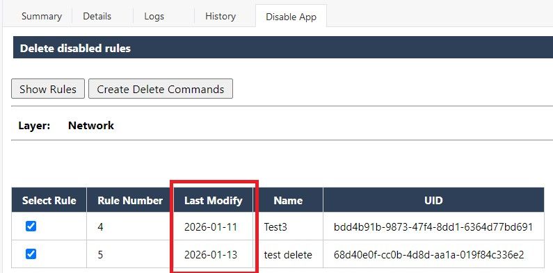 SmartConsole Extension - Easy deletion of disabled... - Check Point ...