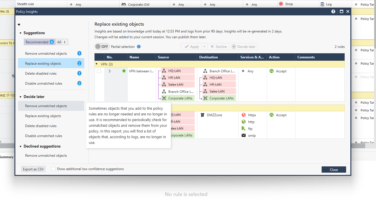 Insights feature in R82.10 smart console - Check Point CheckMates