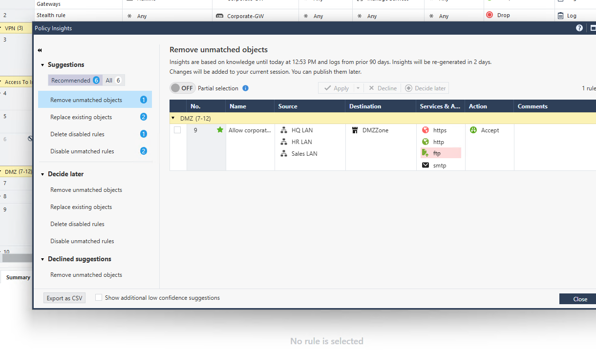 Insights feature in R82.10 smart console - Check Point CheckMates