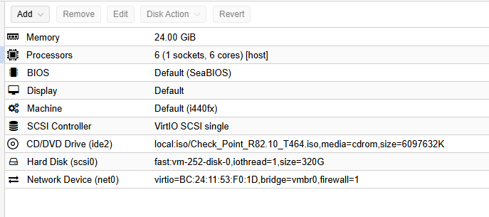 Solved: R82.10 on Proxmox - Check Point CheckMates