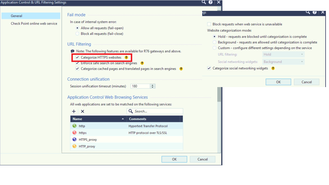 Incorrect categorization of url filtering when use... Check Point