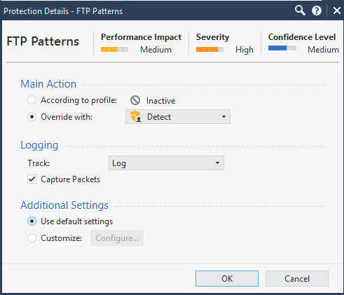 Protection Details-FTP Patterns