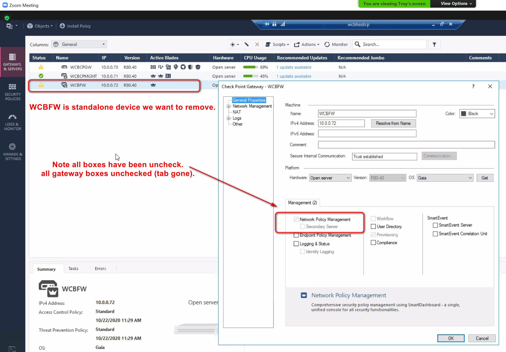 How convert stand-alone (all-in-one) to distribute... - Check Point ...