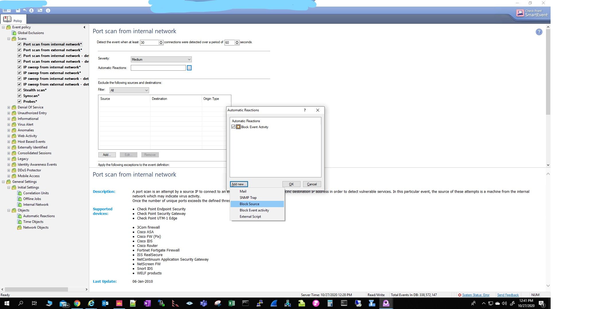 How can I avoid Host Port scan? - Check Point CheckMates