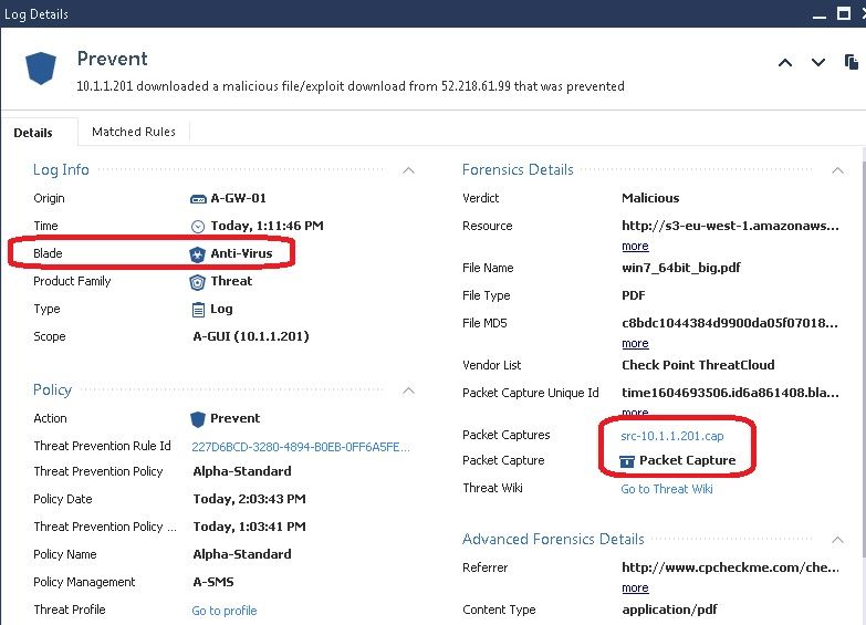 Packet capture option - Check Point CheckMates